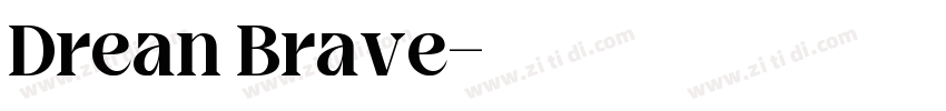 Drean Brave字体转换
